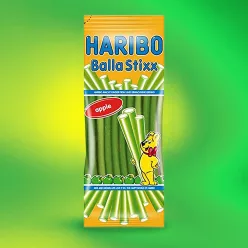 Haribo Balla Stixx Alma ízű gumicukor 200 g