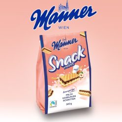 Manner Snack minis - tejes mogyoró szeleteket 300g