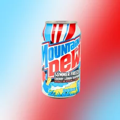   Mountain Dew Summer Freeze - Cseresznye, citrom és málna ízű üdítő 355ml