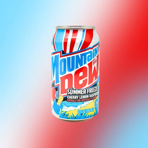 Mountain Dew Summer Freeze - Cseresznye, citrom és málna ízű üdítő 355ml