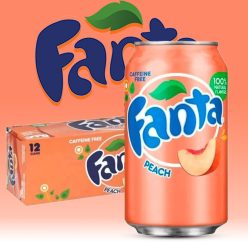   Fanta Peach 12db - Őszibarack ízű szénsavas üdítőital 355ml