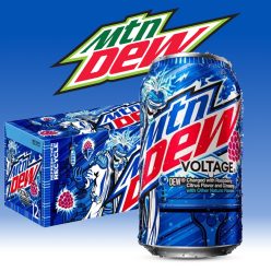   Mountain Dew Voltage 12 db - Málnás ízű szénsavas üdítőital 355ml