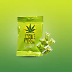 White Widow marihuána ízű kemény cukorka 35g