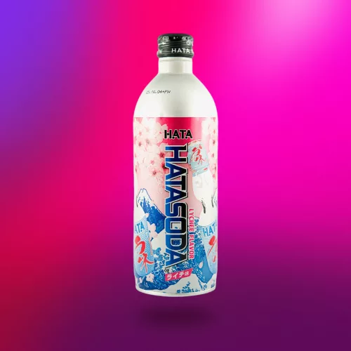 Hata Ramune Lychee - Japán licsi ízű ital 500 ml