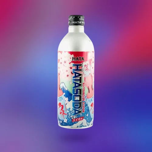 Hata Ramune Watermelon - Japán dinnye ízű ital 500 ml
