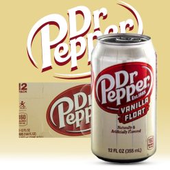   Dr Pepper Vanilla Float 12 db - Vaníliás ízű szénsavas üdítőital 355ml
