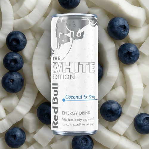 TAURINOS Red Bull White Edition - Kókusz és áfonya ízű energiaital 250 ml