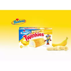   Hostess Twinkies Banana - Krémmel töltött banános sütemény 385g (10db)