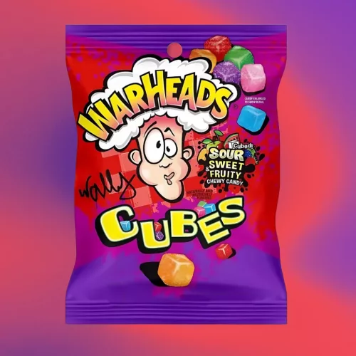 Warheads Cubes Sweet Sour - Édes és savanyú kocka rágós gumicukor 141g