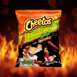 Cheetos Flamin' Hot Limón Crunchy chips 224G