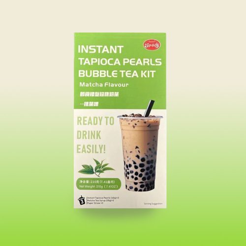 Instant Boba Bubble tea készlet - Matcha ízű - 210 g