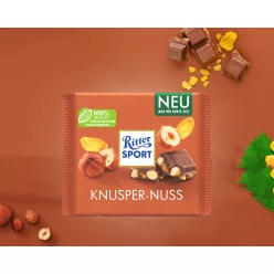   Ritter Sport Knusper Nuss - ropogós mogyoró csokoládé szelet 100g