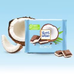   Ritter Sport Kókusz - tejkrémmel töltött tejcsokoládé 100g