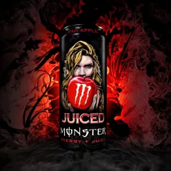   Monster Bad Apple - Alma ízű  Energiaital 500ml (UK) Taurinos