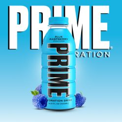   Prime Hydration Blue Raspberry - Kék Áfonya ízű hidratáló üdítőital (USA) 500ml