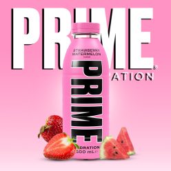   Prime Strawberry&Watermelon -  Eper&Görögdinnye ízű hidratáló üdítő (USA) 500ml