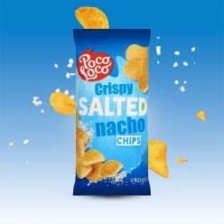   Poco Loco Crispy Salted Nacho chips - Ropogós sós chips 450g