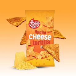   Poco Loco nacho cheese tortilla chips - sajtos tortilla chips 450g