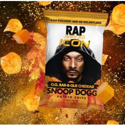 Rap Snack Snoop Dogg BBQ & Cheddar sajt chips 71g