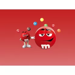 M and Ms tejcsokoládés drazsék fémdobozban piros 200g